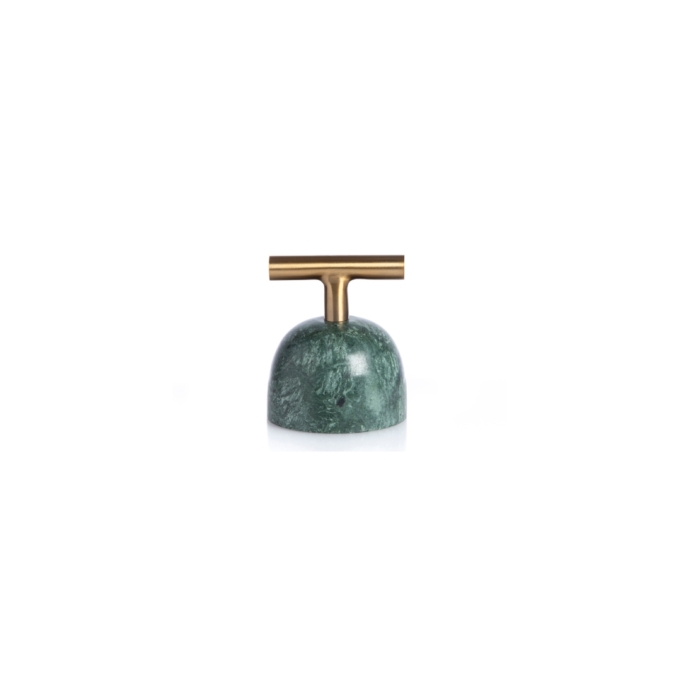 Carry away paperweight green marble