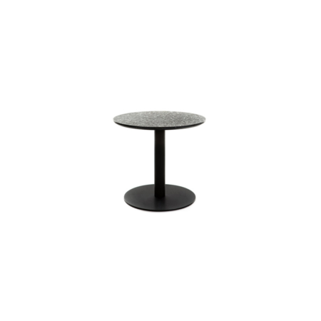 Terrazzo Table Round low black